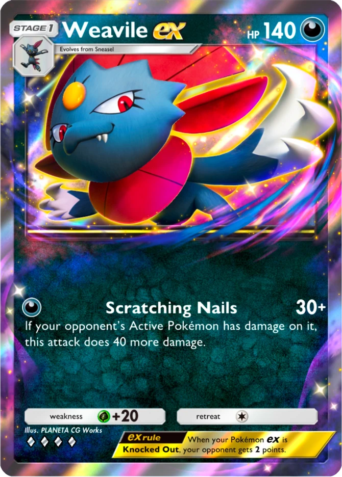 244 Weavile ex – Deluxe Pack: ex