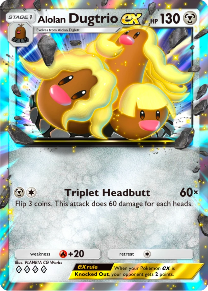 251 Alolan Dugtrio ex – Deluxe Pack: ex