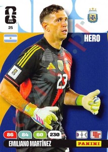 25 Emiliano Martínez – FIFA World Cup 2026 Adrenalyn XL Panini