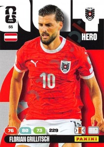 55 Florian Grillitsch – FIFA World Cup 2026 Adrenalyn XL Panini