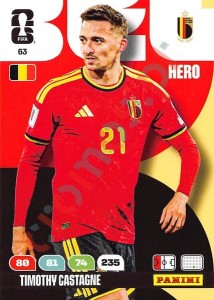 63 Timothy Castagne – FIFA World Cup 2026 Adrenalyn XL Panini