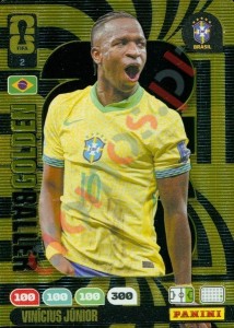 2 Vinícius Júnior – FIFA World Cup 2026 Adrenalyn XL Panini
