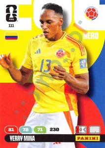 111 Yerry Mina – FIFA World Cup 2026 Adrenalyn XL Panini