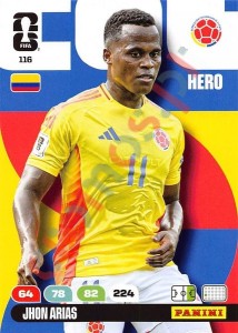 116 Jhon Arias – FIFA World Cup 2026 Adrenalyn XL Panini