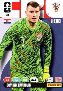 121 Dominik Livaković – FIFA World Cup 2026 Adrenalyn XL Panini
