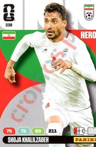 230 Shoja Khalilzadeh – FIFA World Cup 2026 Adrenalyn XL Panini