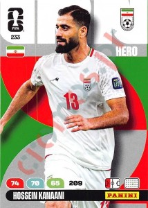 233 Hossein Kanaani – FIFA World Cup 2026 Adrenalyn XL Panini