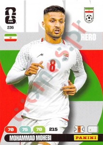 236 Mohammad Mohebi – FIFA World Cup 2026 Adrenalyn XL Panini