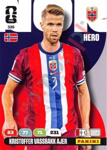 339 Kristoffer Vassbakk Ajer – FIFA World Cup 2026 Adrenalyn XL Panini