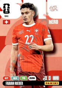 U41 Fabian Rieder – FIFA World Cup 2026 Adrenalyn XL Panini