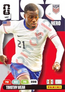 487 Timothy Weah – FIFA World Cup 2026 Adrenalyn XL Panini