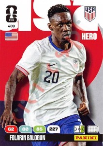 489 Folarin Balogun – FIFA World Cup 2026 Adrenalyn XL Panini