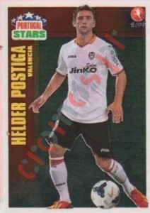 417 Hélder Postiga (Valencia) – Futebol 2013-14 Panini
