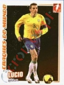 327 Lucio (Brasil) – Futebol 2010-11 Panini