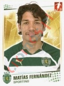255 Matias Fernandez – Futebol 2010-11 Panini