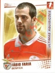 355 Fabio Faria (Benfica) – Futebol 2010-11 Panini