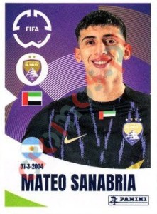458 Mateo Sanabria – FIFA Club World Cup 2025 Panini