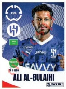 502 Ali Al-Bulaihi – FIFA Club World Cup 2025 Panini