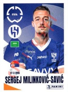505 Sergej Milinković-Savić – FIFA Club World Cup 2025 Panini