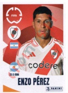 270 Enzo Pérez – FIFA Club World Cup 2025 Panini