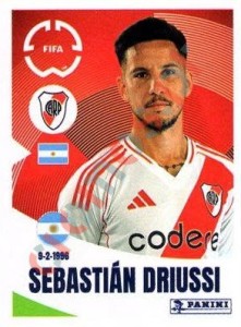 276 Sebastián Driussi – FIFA Club World Cup 2025 Panini