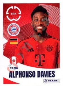 121 Alphonso Davies – FIFA Club World Cup 2025 Panini
