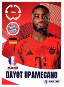 122 Dayot Upamecano – FIFA Club World Cup 2025 Panini