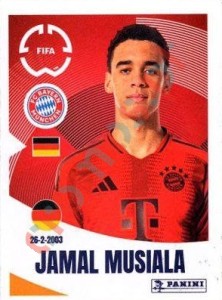 125 Jamal Musiala – FIFA Club World Cup 2025 Panini