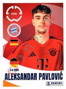 127 Aleksandar Pavlovic – FIFA Club World Cup 2025 Panini