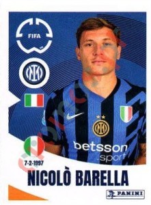 326 Nicolò Barella – FIFA Club World Cup 2025 Panini