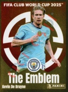 418 Kevin De Bruyne (The Emblem) – FIFA Club World Cup 2025 Panini