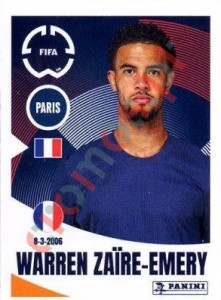 69 Warren Zaïre-Emery – FIFA Club World Cup 2025 Panini