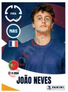 70 João Neves – FIFA Club World Cup 2025 Panini