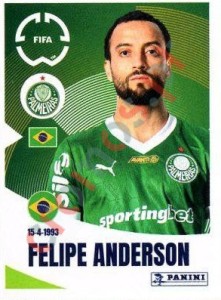 21 Felipe Anderson – FIFA Club World Cup 2025 Panini