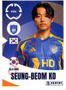 379 Seung-beom Ko – FIFA Club World Cup 2025 Panini