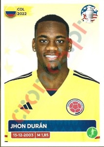 COL19 Jhon Durán – Copa America 2024 Panini