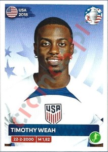 USA18 Timothy Weah – Copa America 2024 Panini
