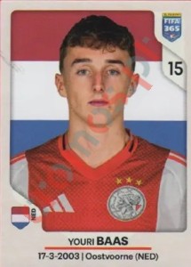317 Youri Baas – FIFA 365 2026 Panini