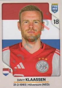 325 Davy Klaassen – FIFA 365 2026 Panini
