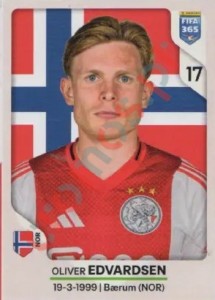 330 Oliver Edvardsen – FIFA 365 2026 Panini