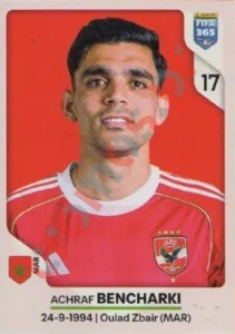 77 Achraf Bencharki – FIFA 365 2026 Panini