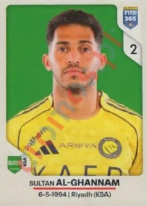 426 Sultan Al-Ghannam – FIFA 365 2026 Panini
