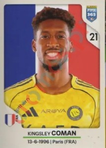 437 Kingsley Coman – FIFA 365 2026 Panini