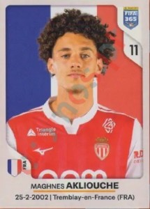 110 Maghnes Akliouche – FIFA 365 2026 Panini