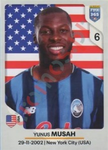 235 Yunus Musah – FIFA 365 2026 Panini