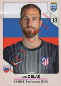 441 Jan Oblak – FIFA 365 2026 Panini