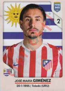 443 José María Giménez – FIFA 365 2026 Panini