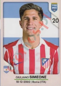 452 Giuliano Simeone – FIFA 365 2026 Panini