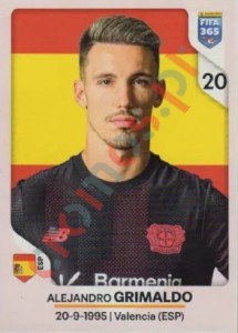 176 Alejandro Grimaldo – FIFA 365 2026 Panini