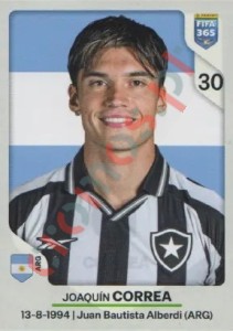 61 Joaquin Correa – FIFA 365 2026 Panini